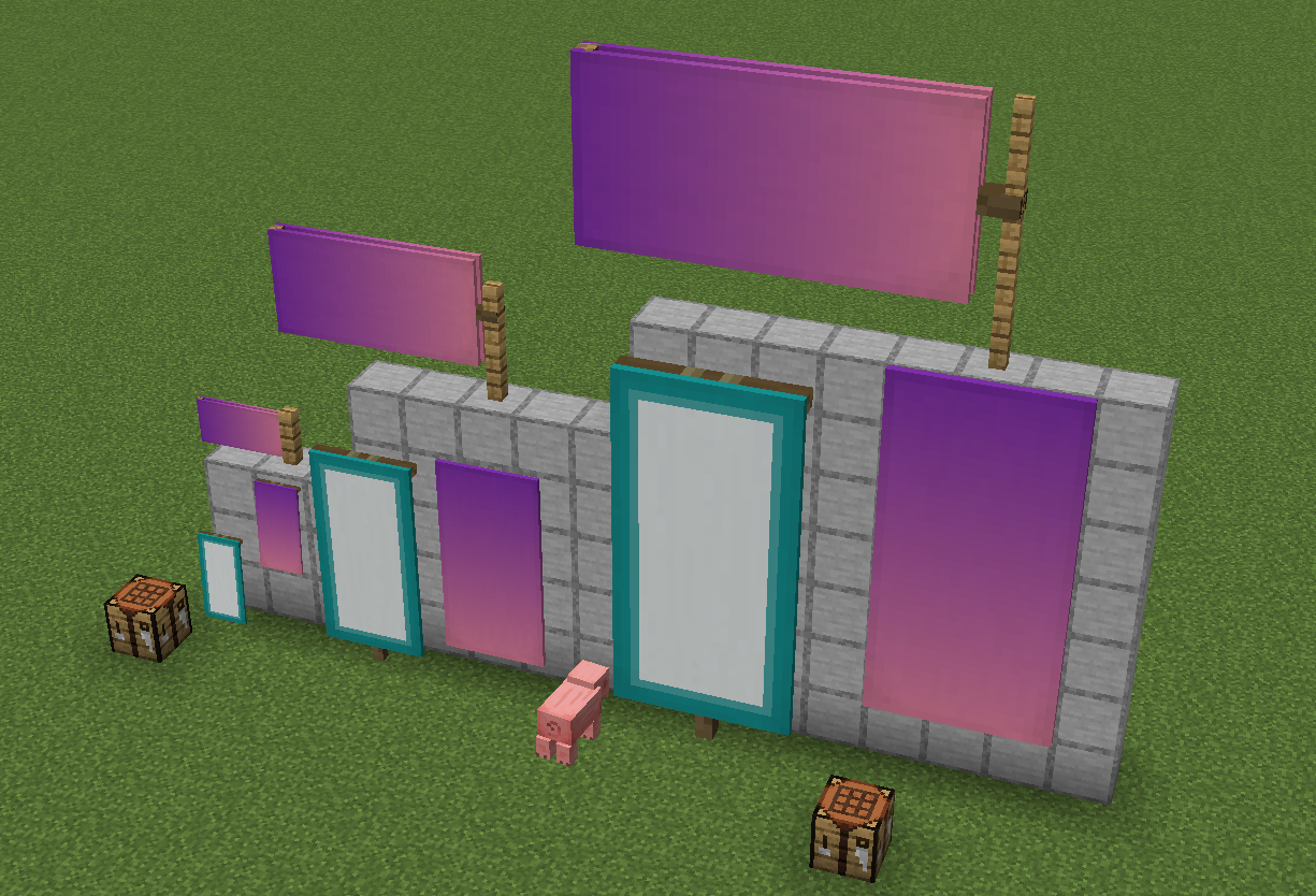 Normal, large, and huge banner tiers