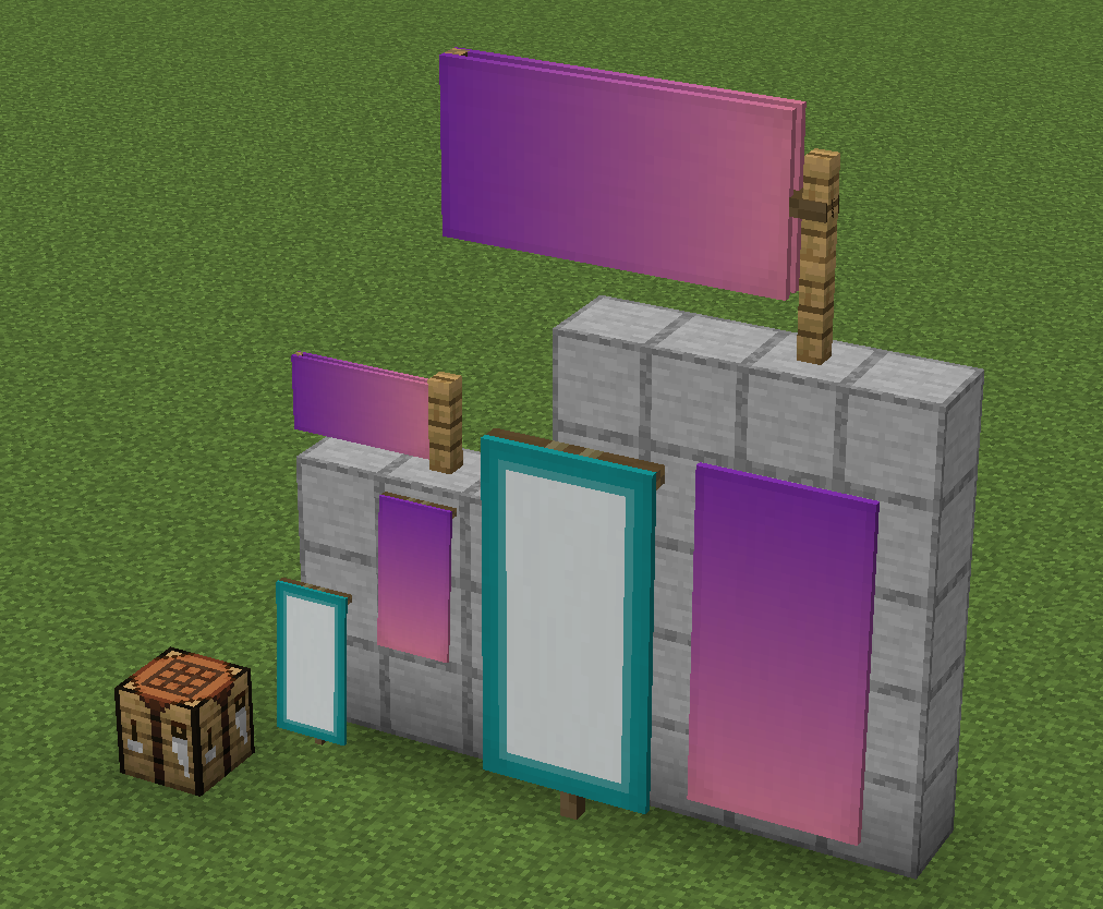 Normal and large banner tiers
