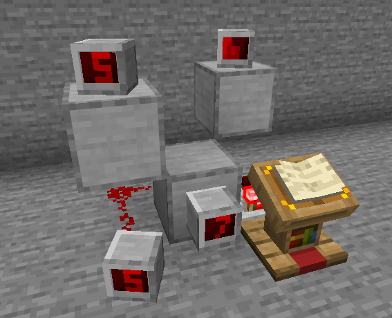 Indicators being used to show signal strength from a lectern.